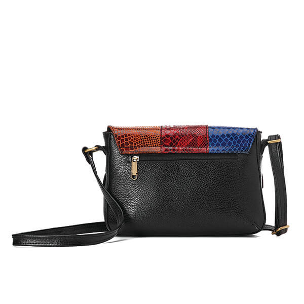 Multicolored Lizard Leather Cross Bag