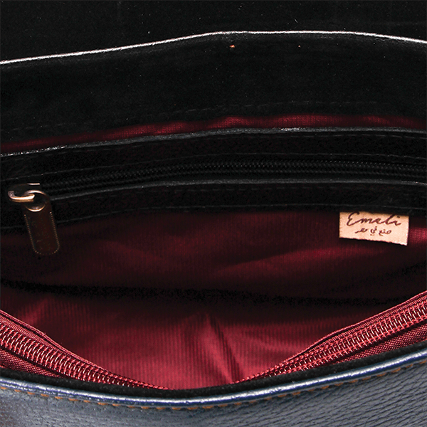 Multicolored Matt Leather Cross Bag