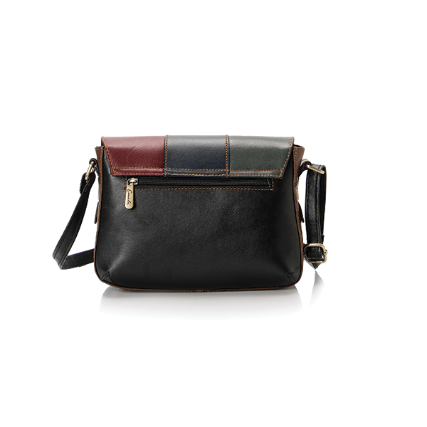 Multicolored vegan Leather Cross Bag