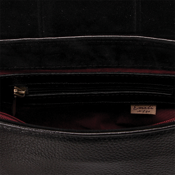 Black Lizard Leather Cross Bag