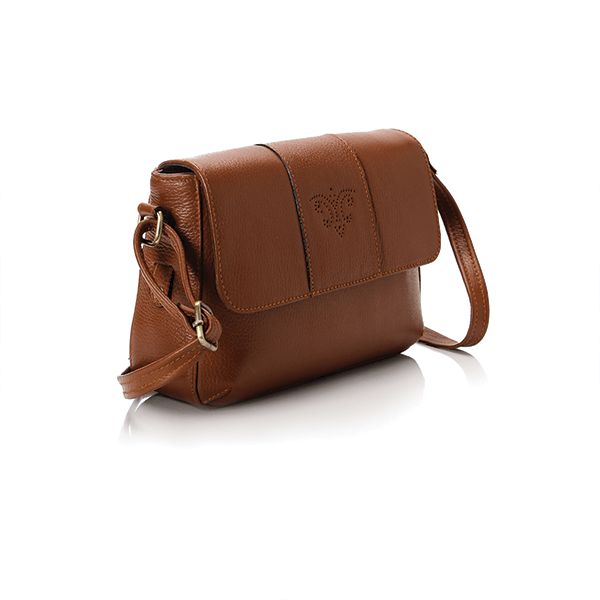 Havana Matt Leather Cross Bag