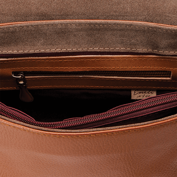 Havana Matt Leather Cross Bag