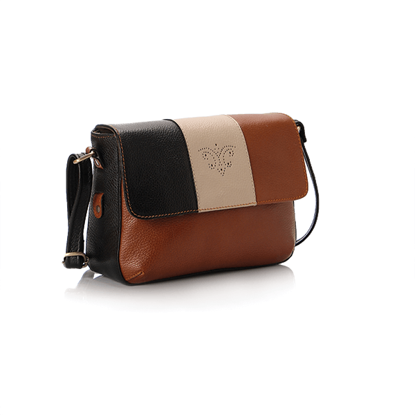 Havana * Black * Beige Leather Cross Bag