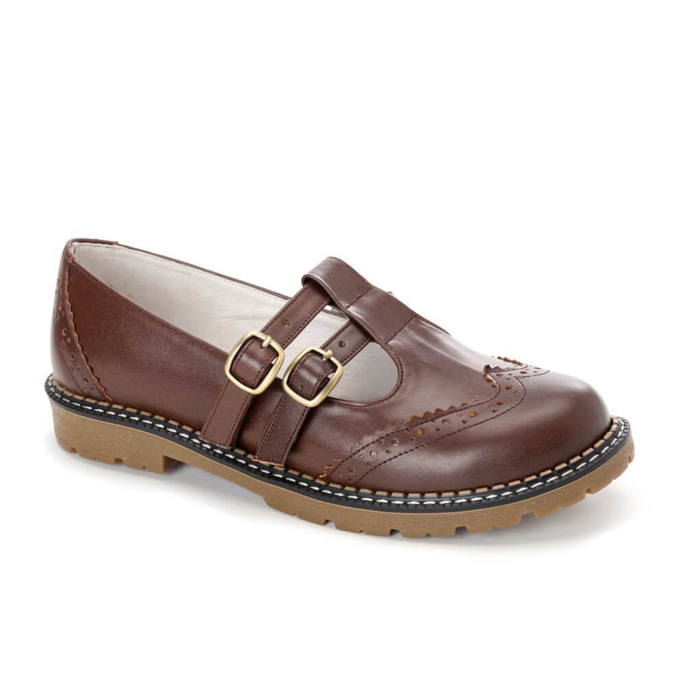 Brown Leather Flats