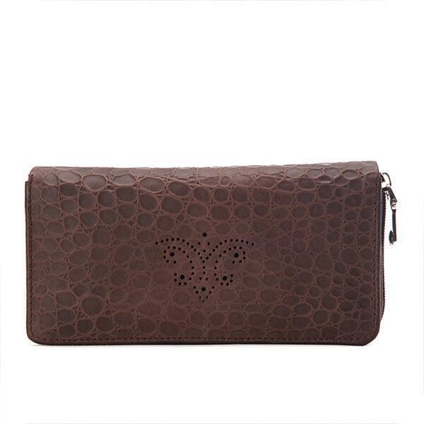 Vintage Brown Brogue Wallet