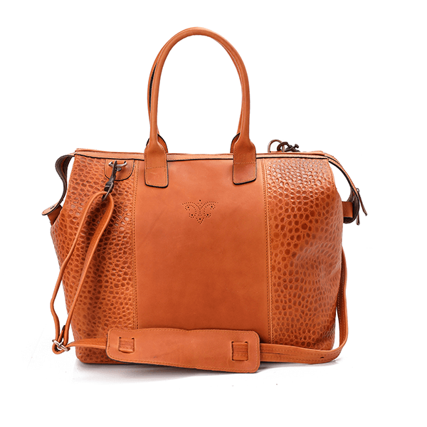 Vintage Havana Croc Duffel Bag