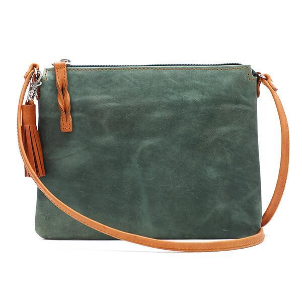 Vintage Green Envelope Cross Body Bag