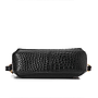 Black Croc Leather Cross Bag