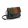 Multicolored Matt Leather Cross Bag