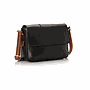 Black * Havana Matt Leather Cross Bag