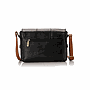 Black * Havana Matt Leather Cross Bag