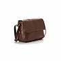 Brown Vegan Leather Cross Bag