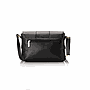 Black Vegan Leather Cross Bag