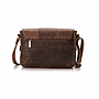 Vintage Brown Leather Cross Bag