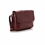 Burgundy Vegan Leather Cross Bag