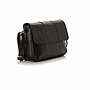 Black Matt Leather Cross Bag