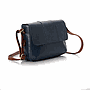 Navy Blue * Havana Leather Cross Bag