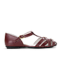 Burgundy Leather Sandals