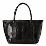 Black Lizard Print Tote Bag