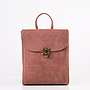 Vintage Brown Leather Brogue Backpack